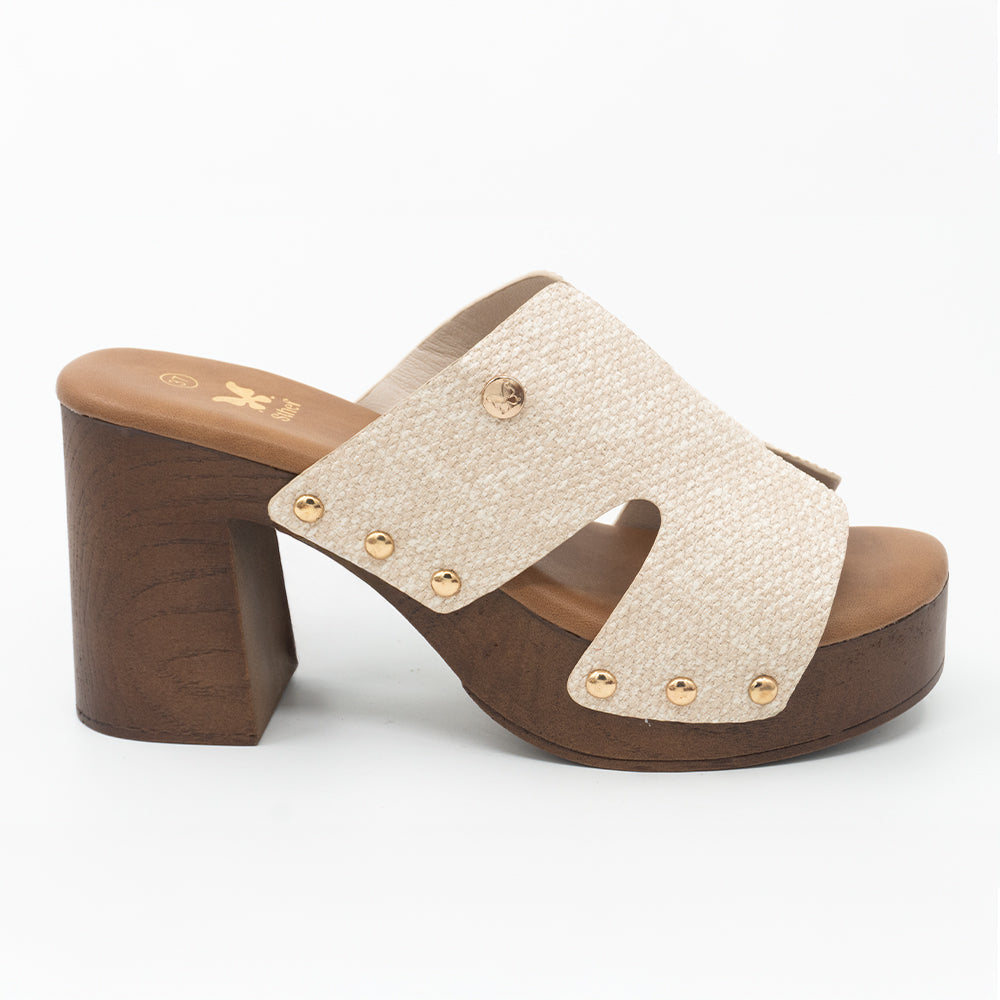SANDALIA MUJER STHEF CASUAL BEIGE 8434
