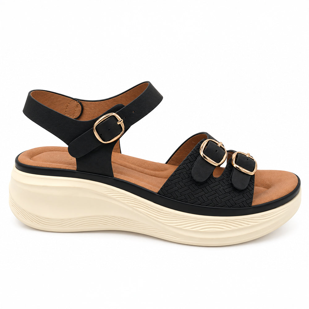 SANDALIA MUJER STHEF CASUAL NEGRO 8448