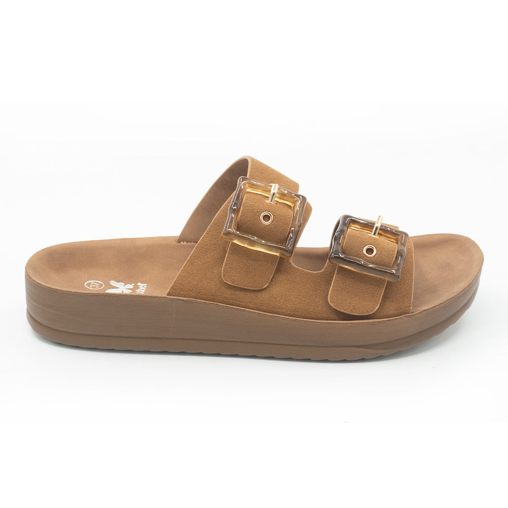 SANDALIA MUJER STHEF CASUAL MARRON 8425