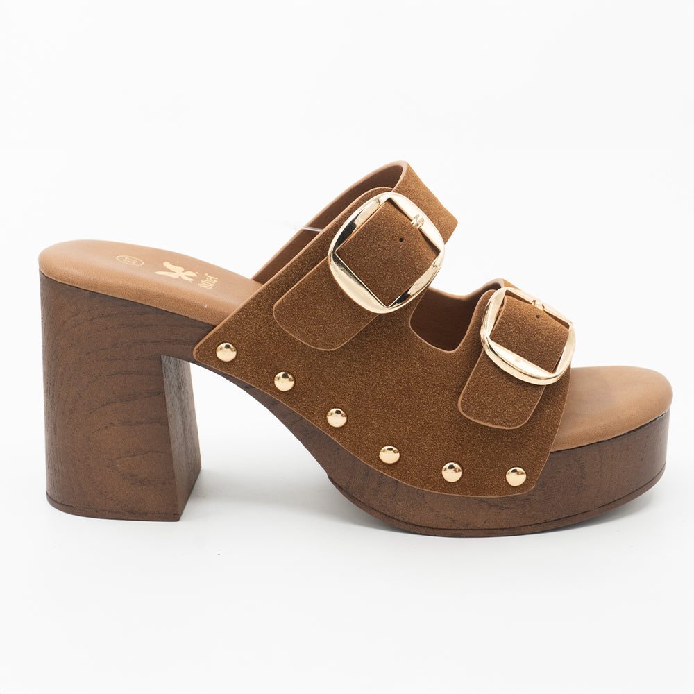 SANDALIA MUJER STHEF CASUAL COGNAC 8435