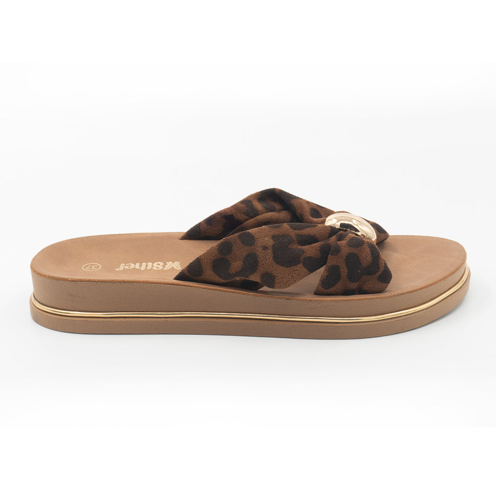 SANDALIA MUJER STHEF CASUAL ANIMAL PRINT 8380