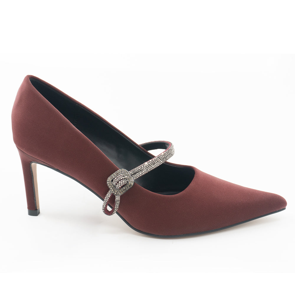ZAPATO MUJER STHEF VESTIR VINO 8477