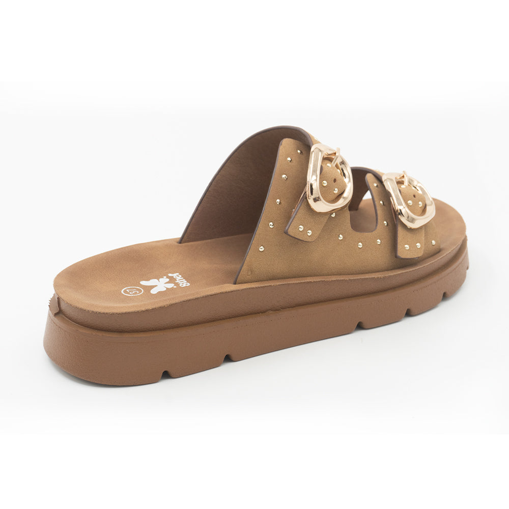 SANDALIA MUJER STHEF CASUAL BEIGE 8428