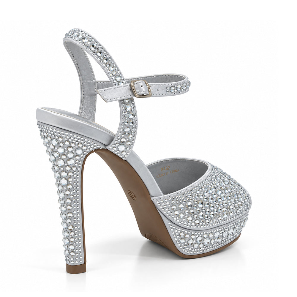 SANDALIA MUJER STHEF FIESTA PLATA 8482