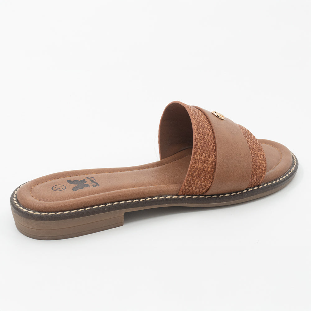 SANDALIA MUJER STHEF CASUAL COGNAC 8454