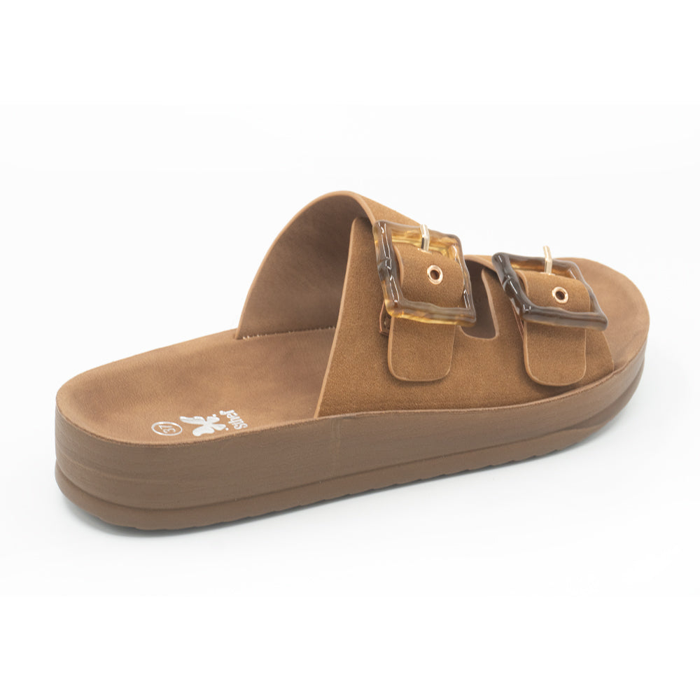 SANDALIA MUJER STHEF CASUAL MARRON 8425