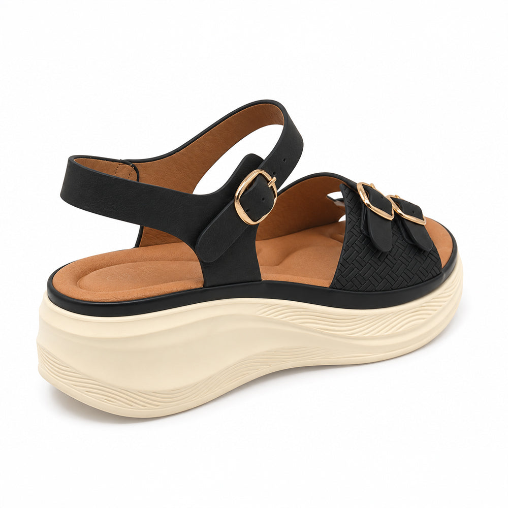 SANDALIA MUJER STHEF CASUAL NEGRO 8448