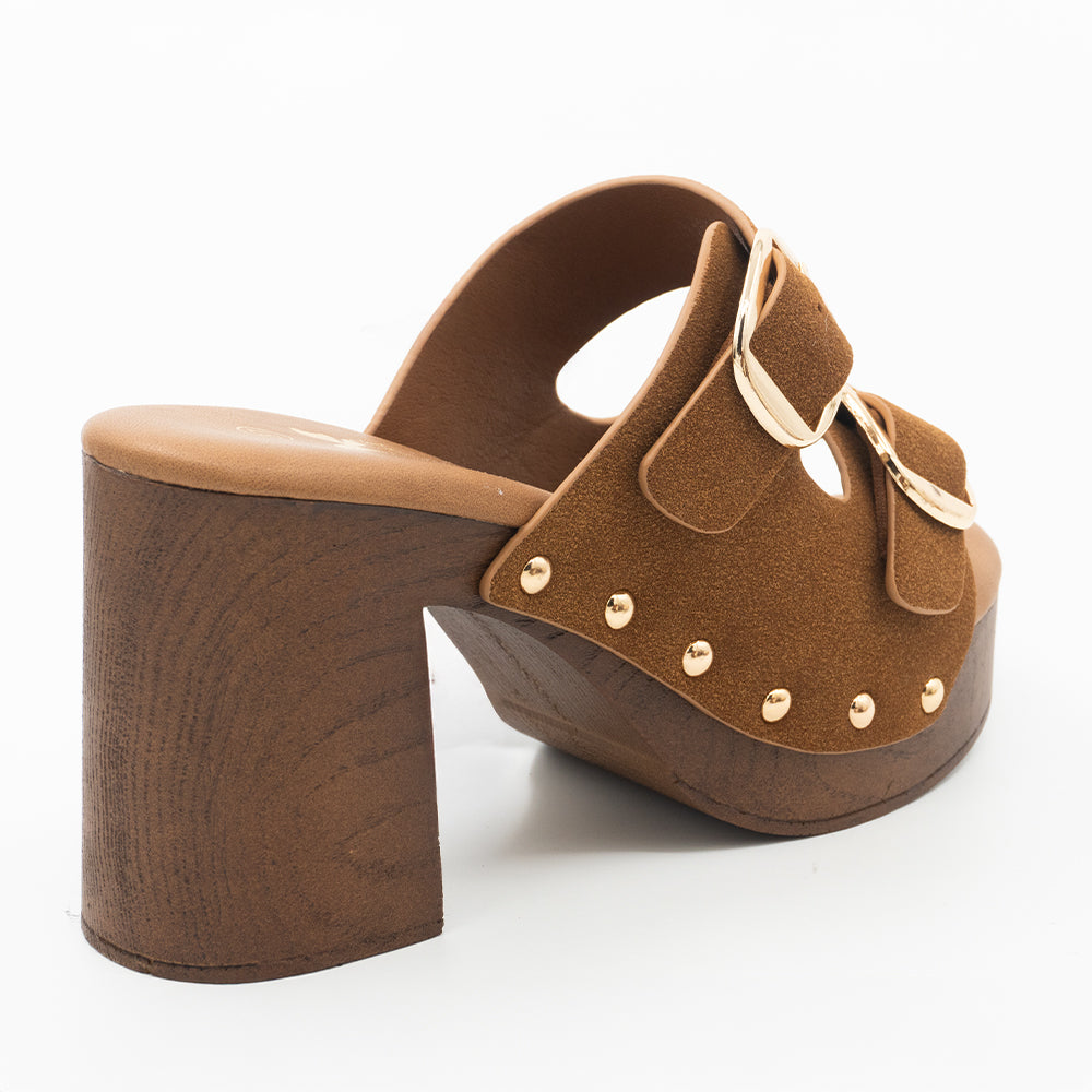 SANDALIA MUJER STHEF CASUAL COGNAC 8435