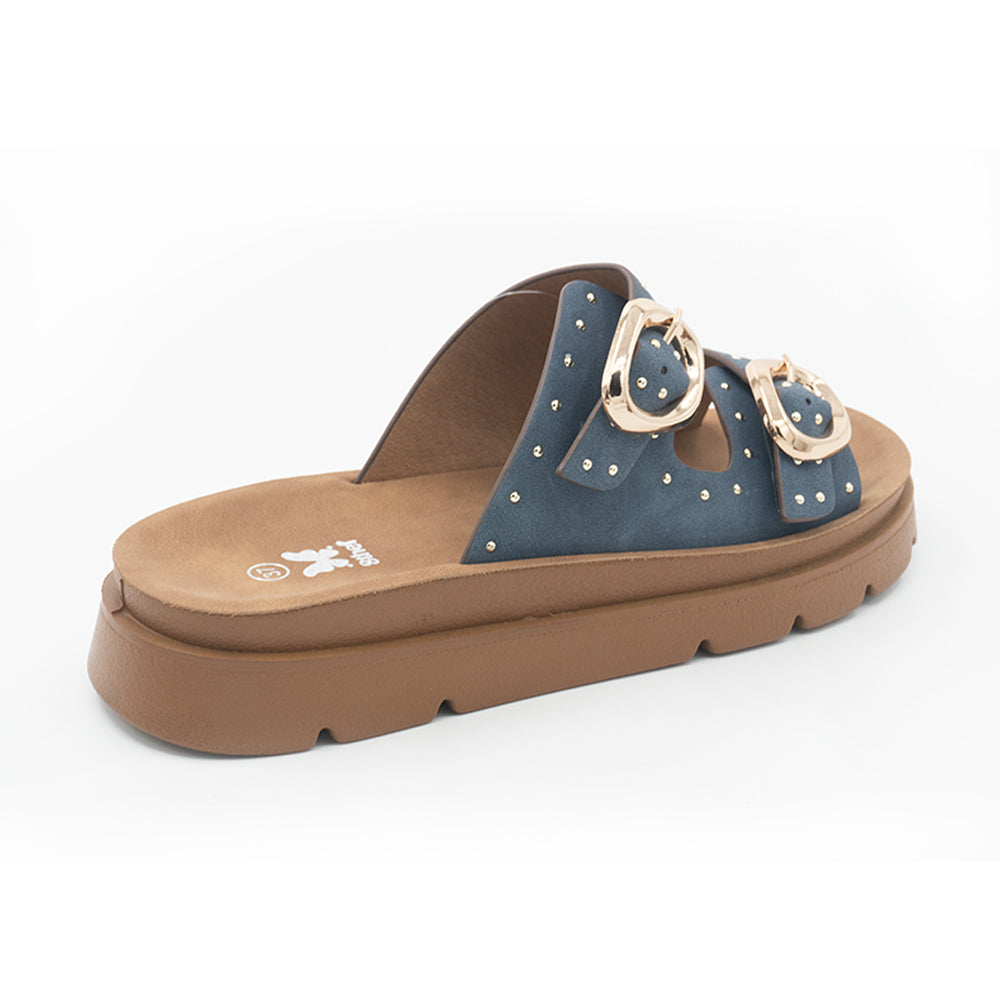 SANDALIA MUJER STHEF CASUAL AZUL 8428