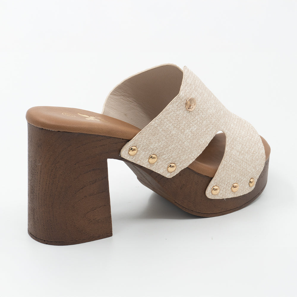 SANDALIA MUJER STHEF CASUAL BEIGE 8434