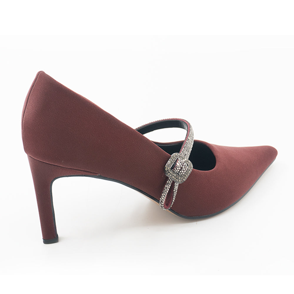 ZAPATO MUJER STHEF VESTIR VINO 8477