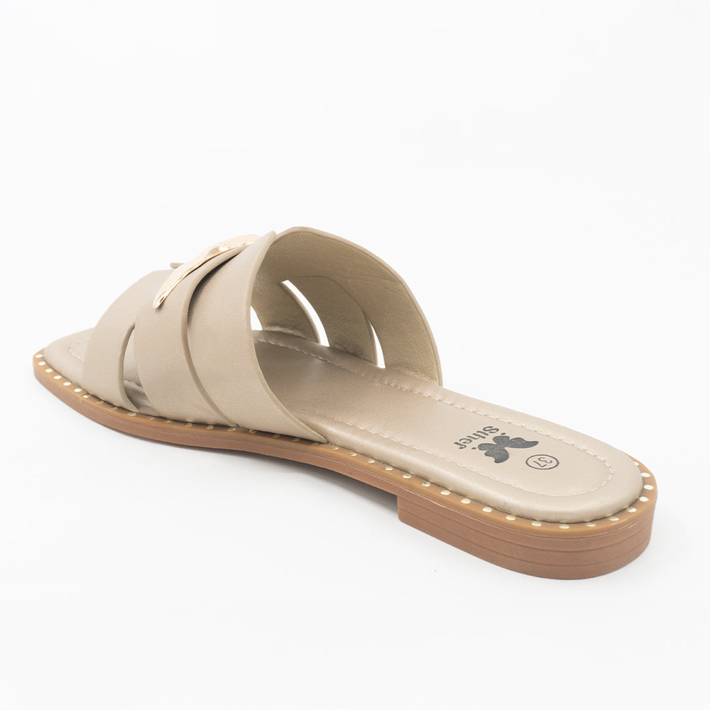 SANDALIA MUJER STHEF CASUAL DORADO 8456