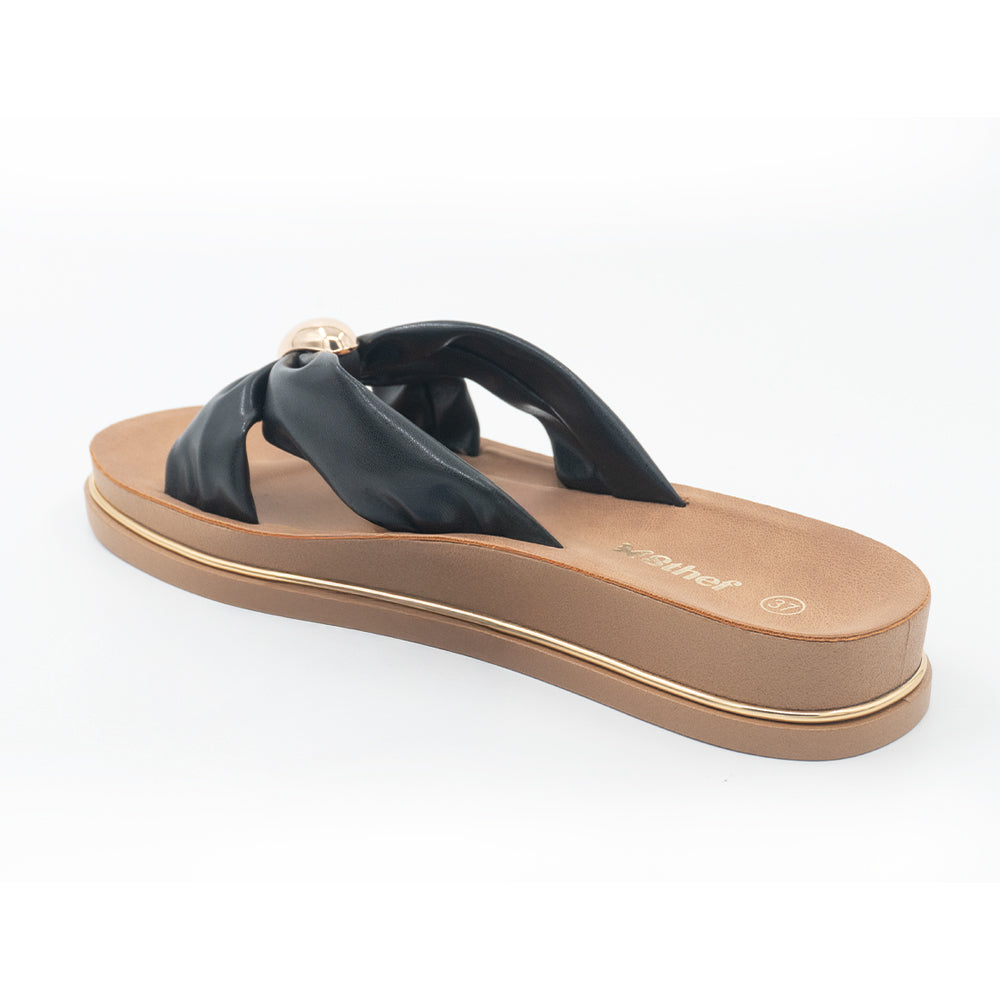 SANDALIA MUJER STHEF CASUAL NEGRO 8380