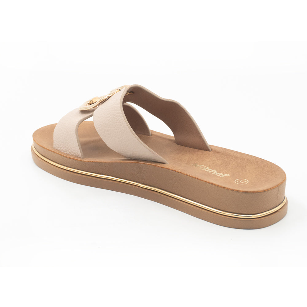 SANDALIA MUJER STHEF CASUAL BEIGE 8379