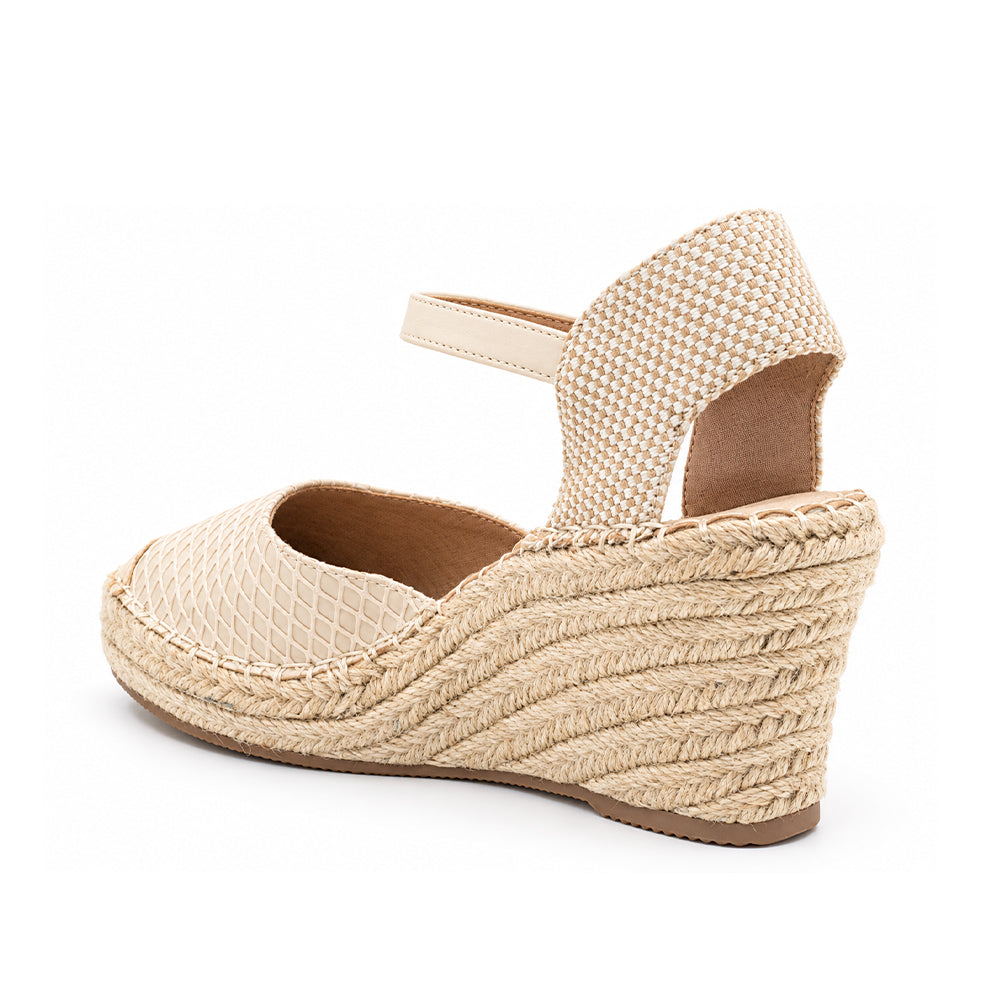 SANDALIA MUJER STHEF CASUAL BEIGE 8423