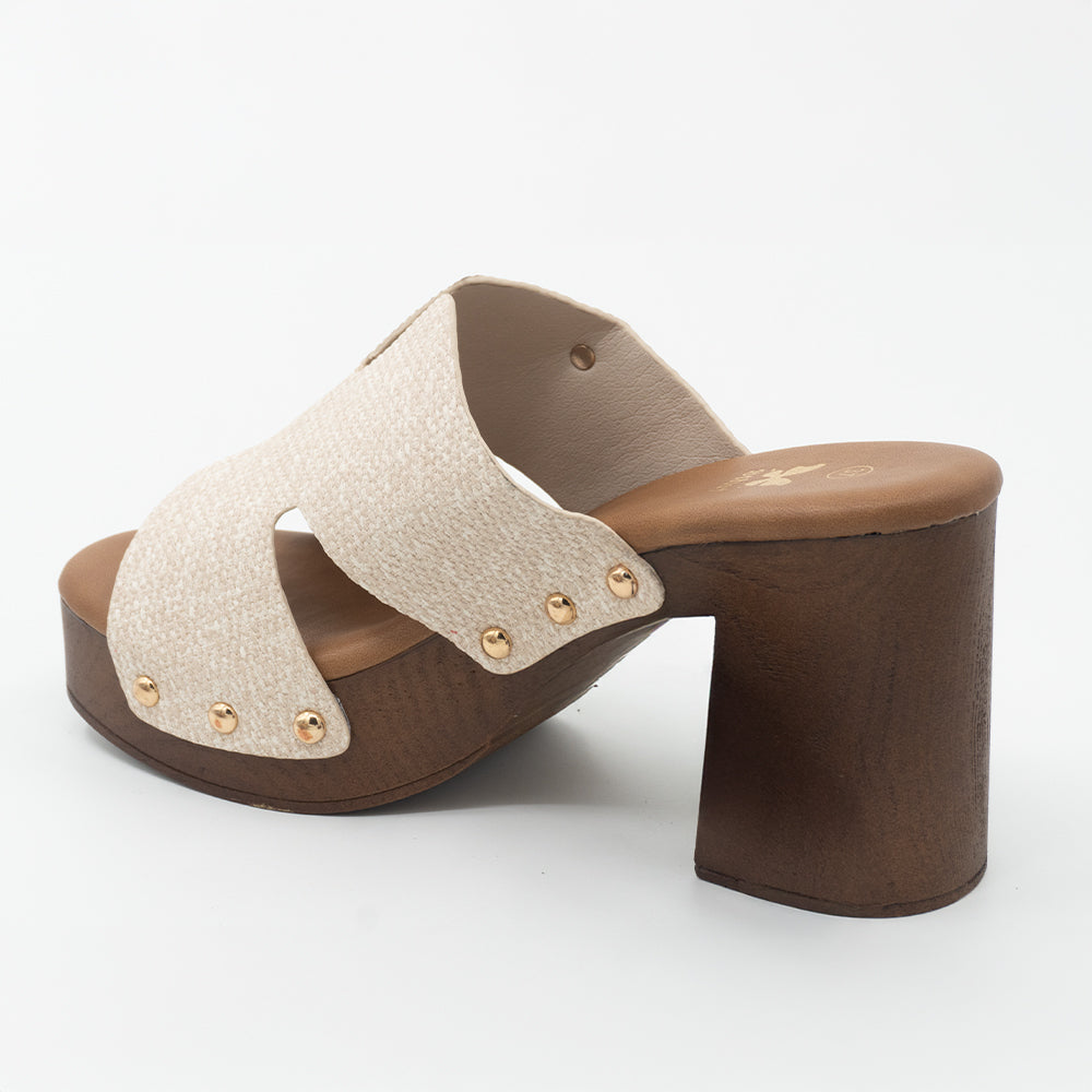 SANDALIA MUJER STHEF CASUAL BEIGE 8434