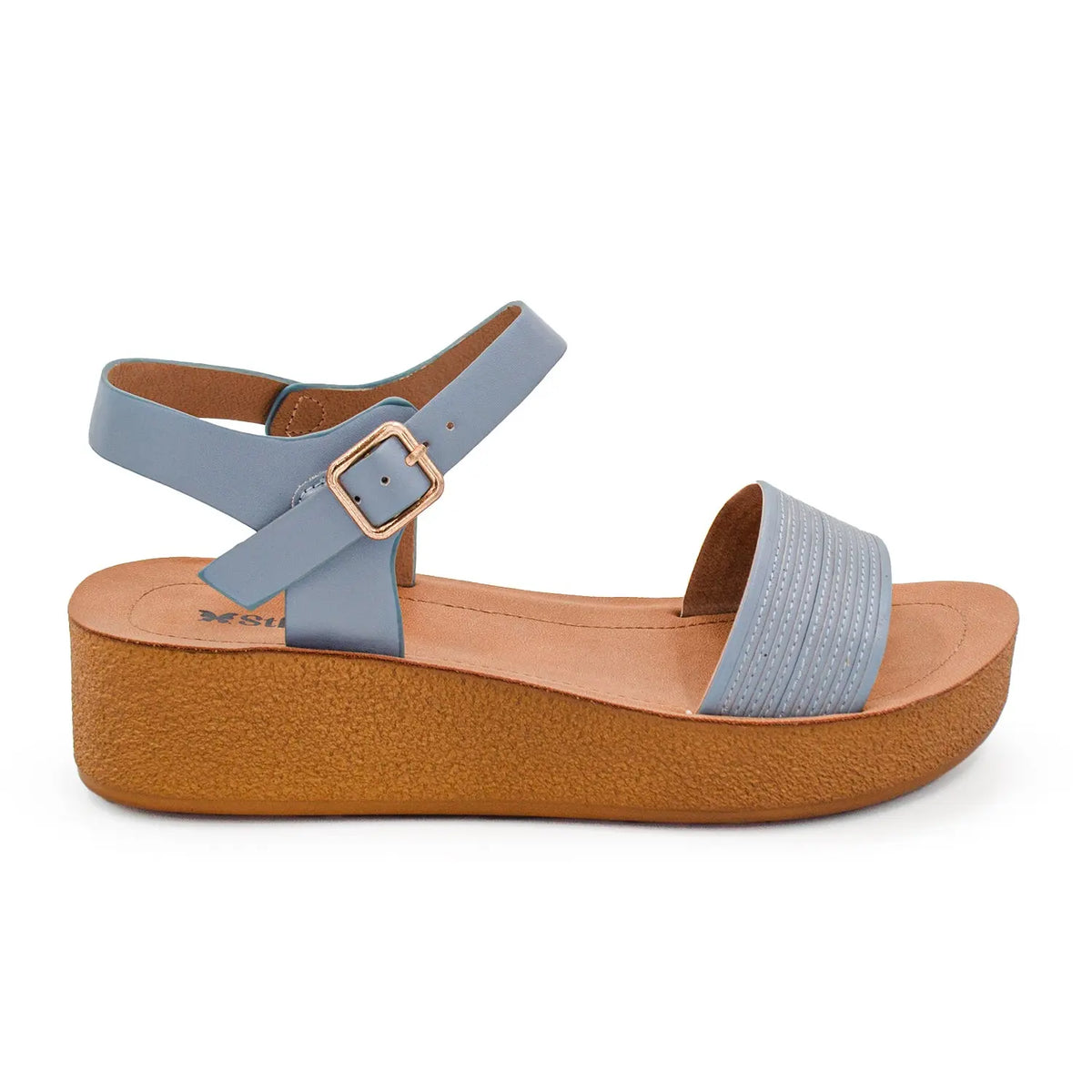 SANDALIA MUJER STHEF CASUAL AZUL 8021