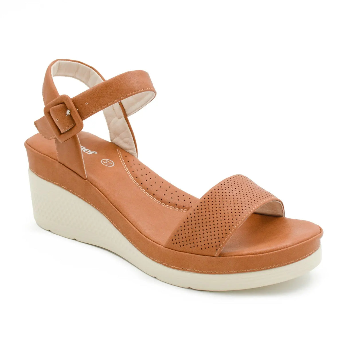 SANDALIA MUJER STHEF CASUAL MARRON 8003