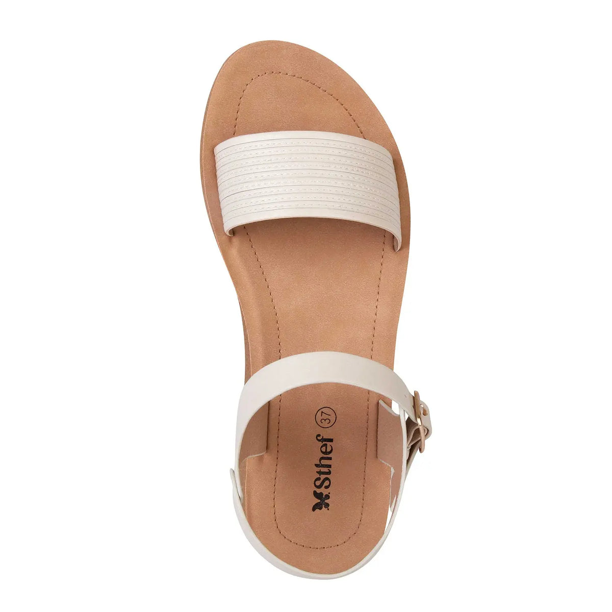 SANDALIA MUJER STHEF CASUAL OFF WHITE 8021