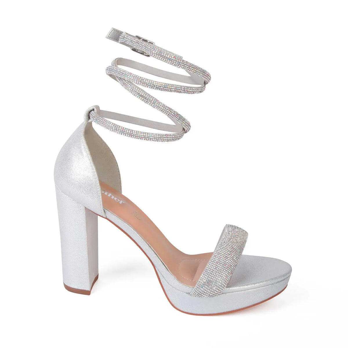 SANDALIA MUJER STHEF FIESTA PLATA 7991