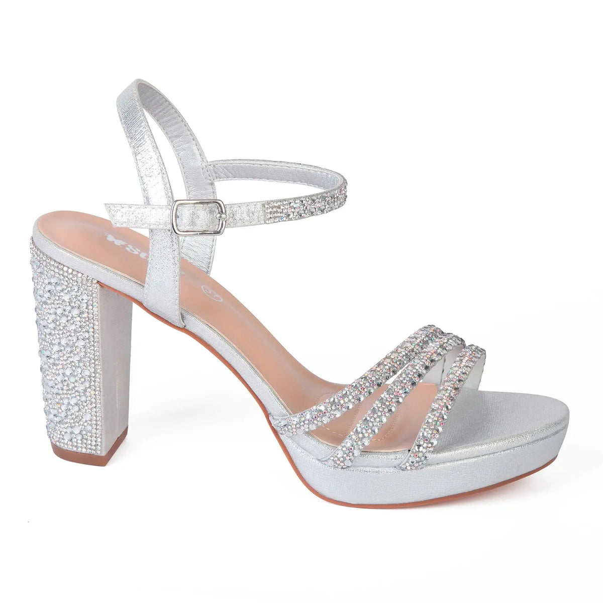 SANDALIA MUJER STHEF FIESTA PLATA 7994