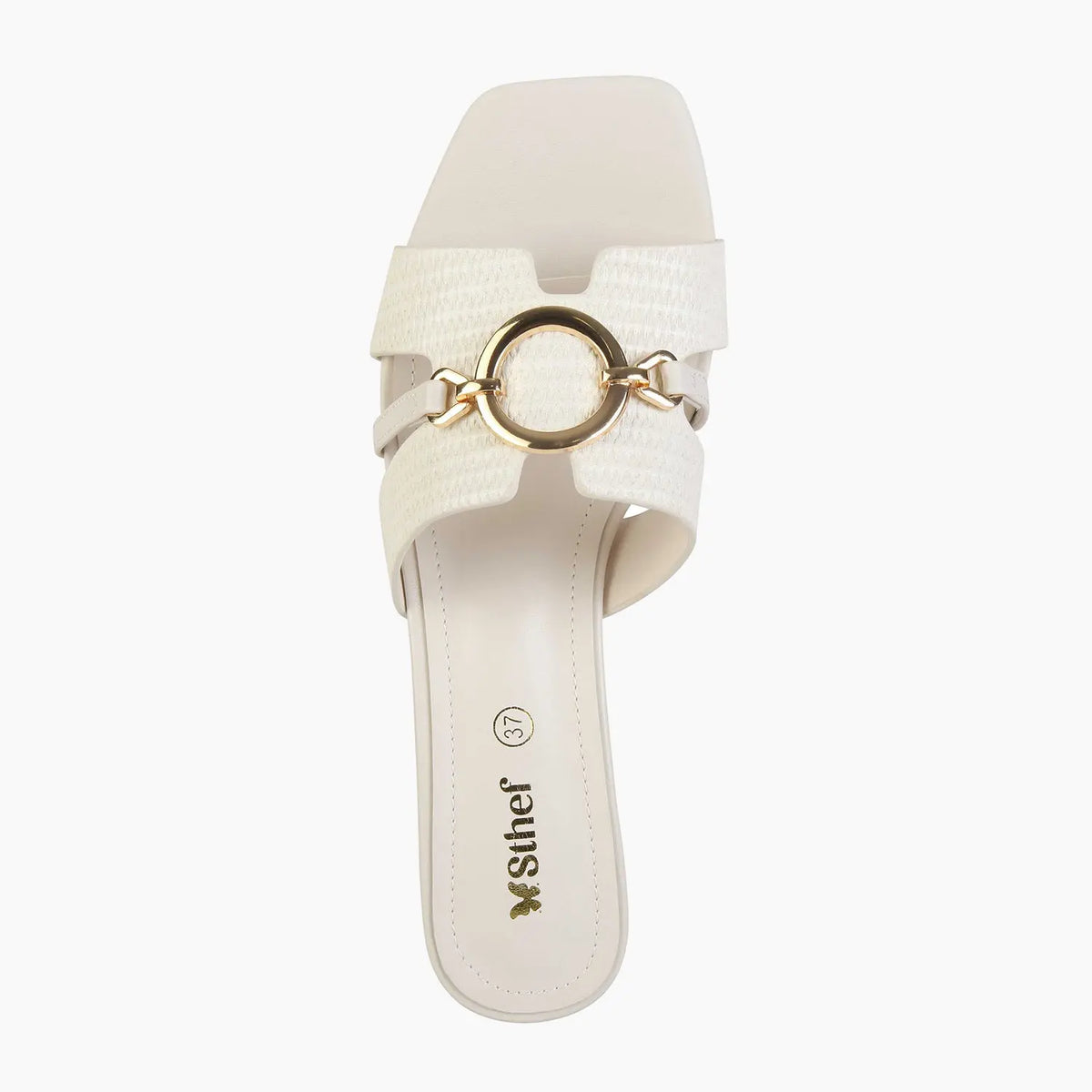 SANDALIA MUJER STHEF VESTIR BLANCO 8045