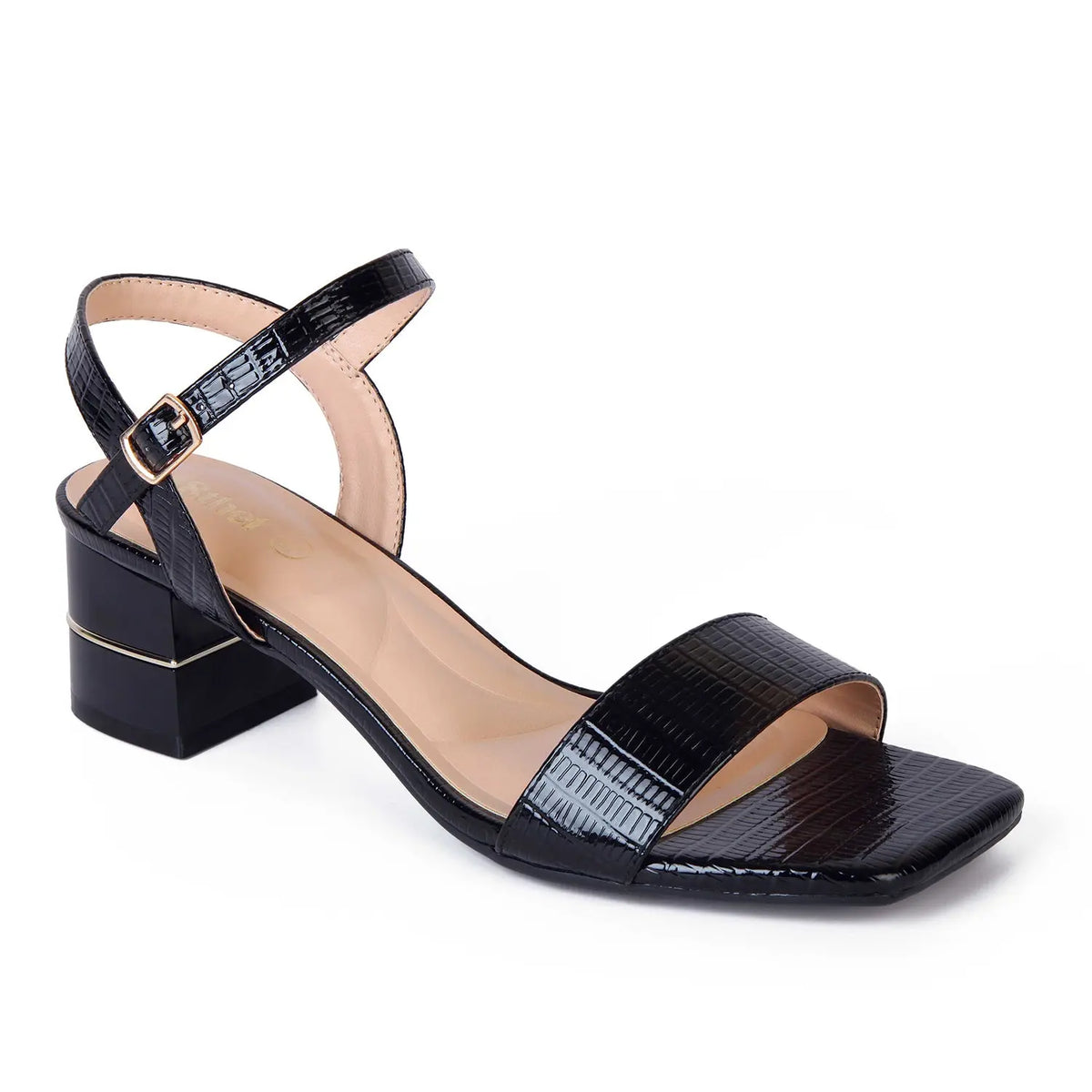 SANDALIA MUJER STHEF VESTIR NEGRO CHAROL 8026
