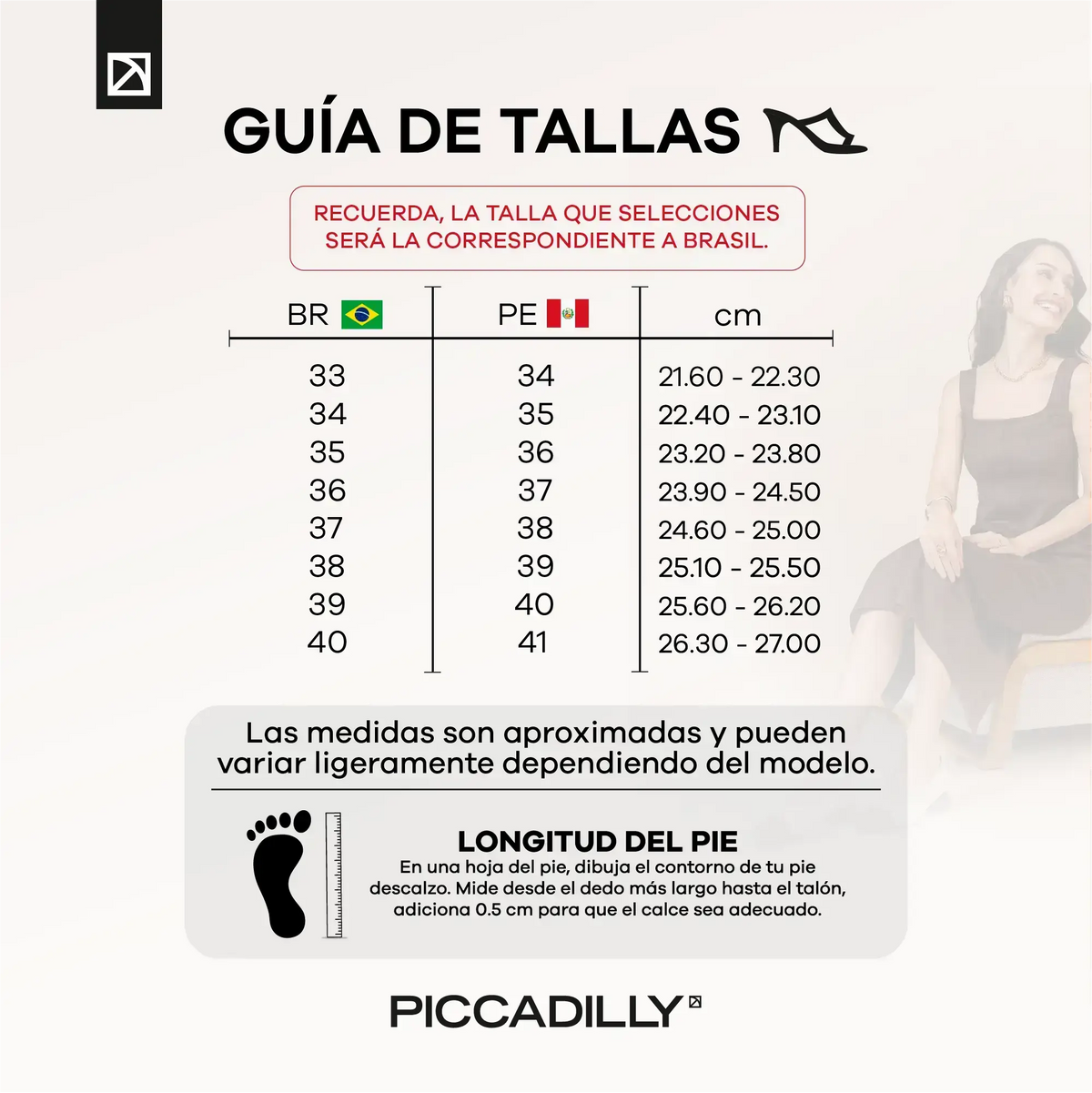 ZAPATO MUJER PICCADILLY VESTIR PRETO 74800900000041 Piccadilly