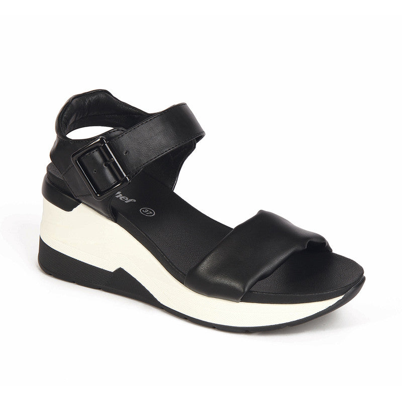 SANDALIA MUJER STHEF CASUAL NEGRO 7838