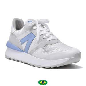 Zapatillas para Mujer 22-17603-04 BRANCO/NEVE/PRATA/LAGOA Via Marte