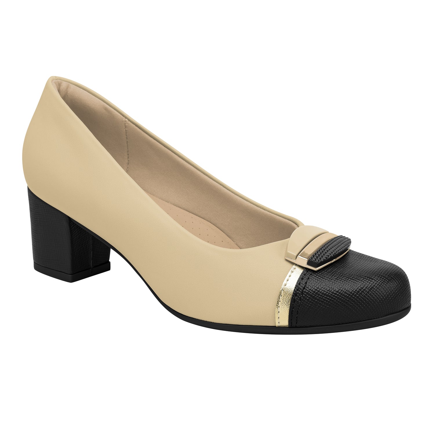 ZAPATO JOANETE MUJER PICCADILLY BRULE/OURO/PRETO 11019400000002
