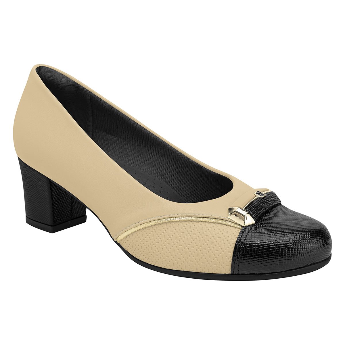 ZAPATO JOANETE MUJER PICCADILLY BRULE/OURO/PRETO 11019800000001