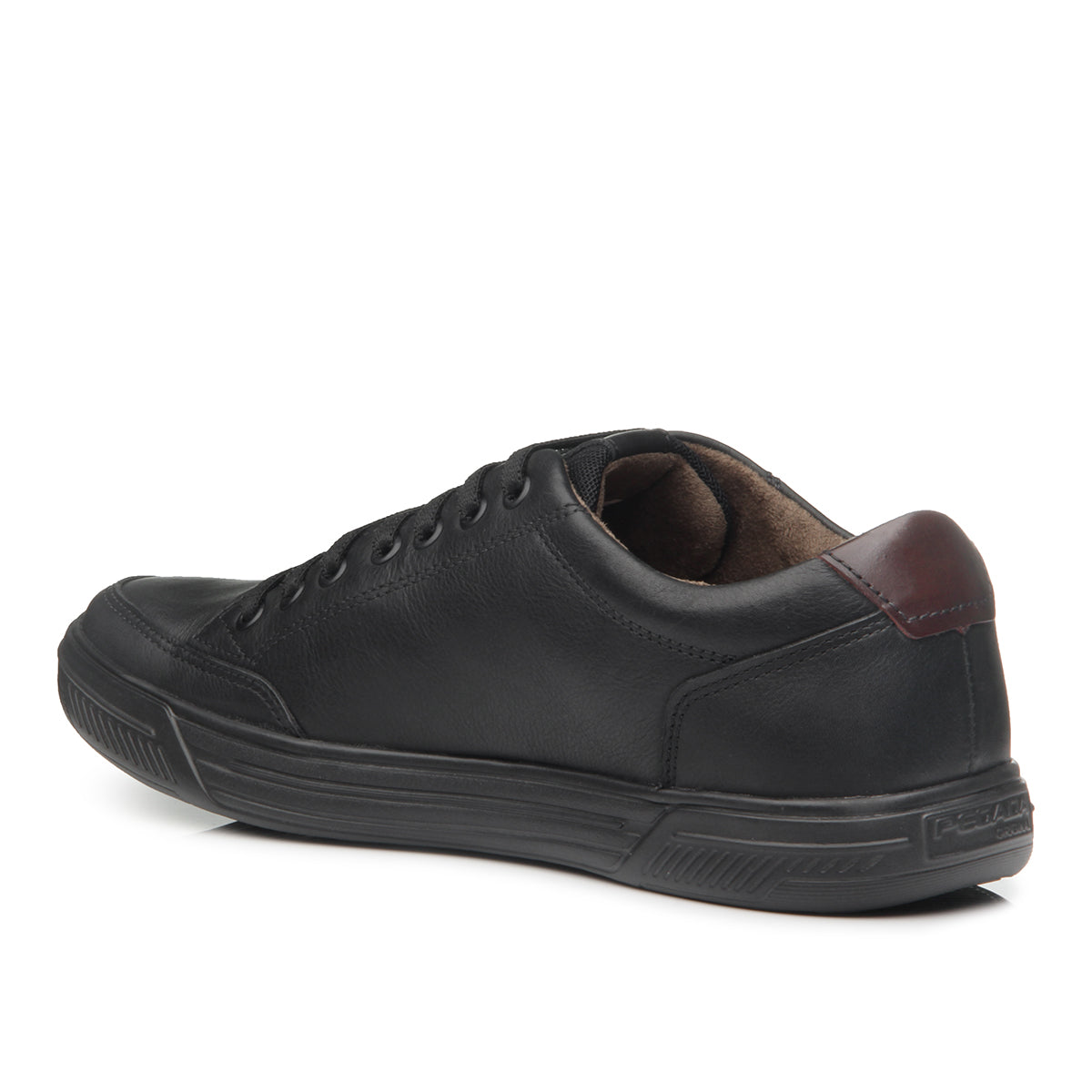 ZAPATILLA HOMBRE PEGADA CUERO PRETO 110403-06