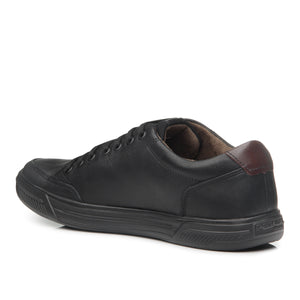 ZAPATILLA HOMBRE PEGADA CUERO PRETO 110403-06
