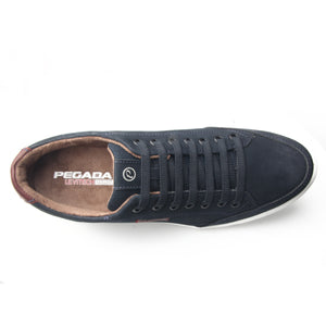 ZAPATILLA HOMBRE PEGADA CUERO MARINHO 110403-10