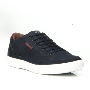 ZAPATILLA HOMBRE PEGADA CUERO MARINHO 110403-10