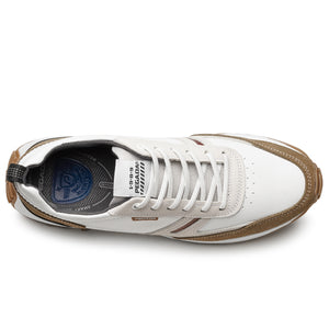 ZAPATILLA HOMBRE PEGADA CUERO BRANCO/CONHAQUE 110751-02