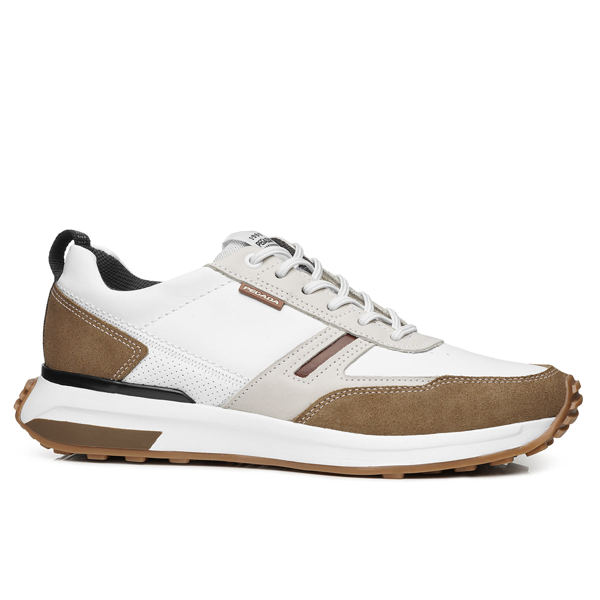 ZAPATILLA HOMBRE PEGADA CUERO BRANCO/CONHAQUE 110751-02