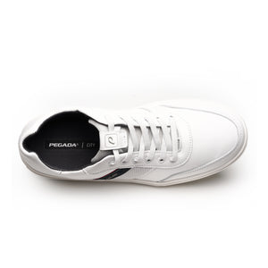 ZAPATILLA HOMBRE PEGADA CUERO BRANCO/MARINHO 111502-01