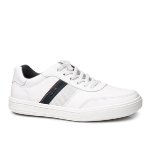 ZAPATILLA HOMBRE PEGADA CUERO BRANCO/MARINHO 111502-01