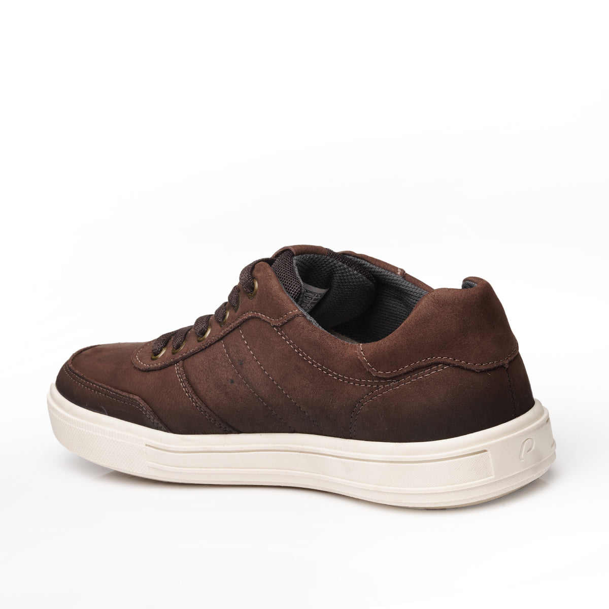 ZAPATILLA HOMBRE PEGADA CUERO CHOCOLATE 111502-08