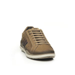 ZAPATILLA HOMBRE PEGADA CUERO MASCAVO 119104-06
