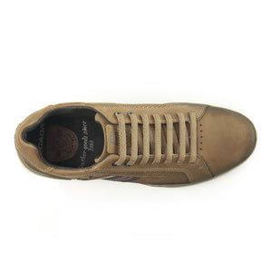 ZAPATILLA HOMBRE PEGADA CUERO MASCAVO 119104-06