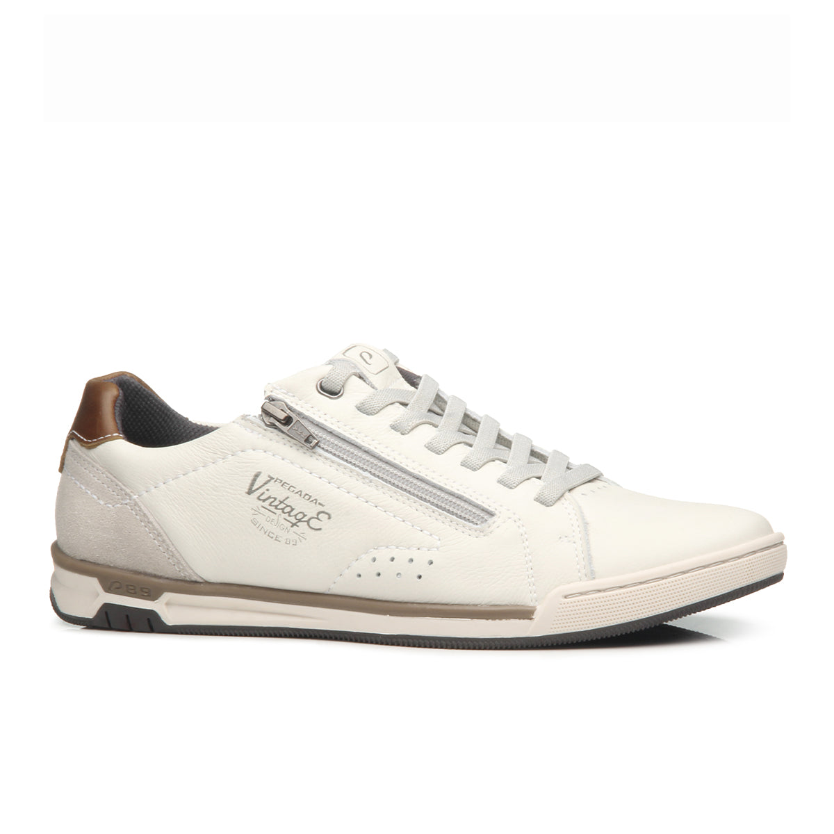 ZAPATILLA HOMBRE PEGADA CUERO MILK/LATTE/CONHAQUE 119507-02