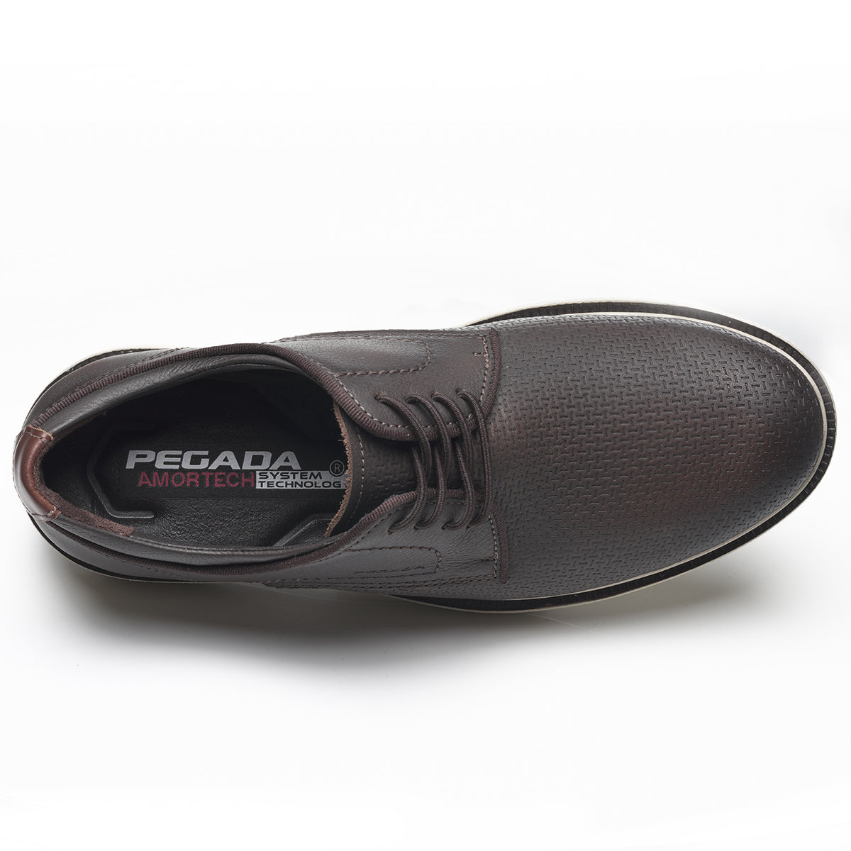 ZAPATO HOMBRE PEGADA CUERO COFFE/CONHAQUE 126113-05