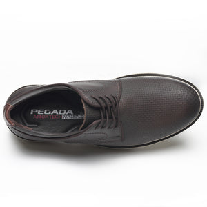 ZAPATO HOMBRE PEGADA CUERO COFFE/CONHAQUE 126113-05