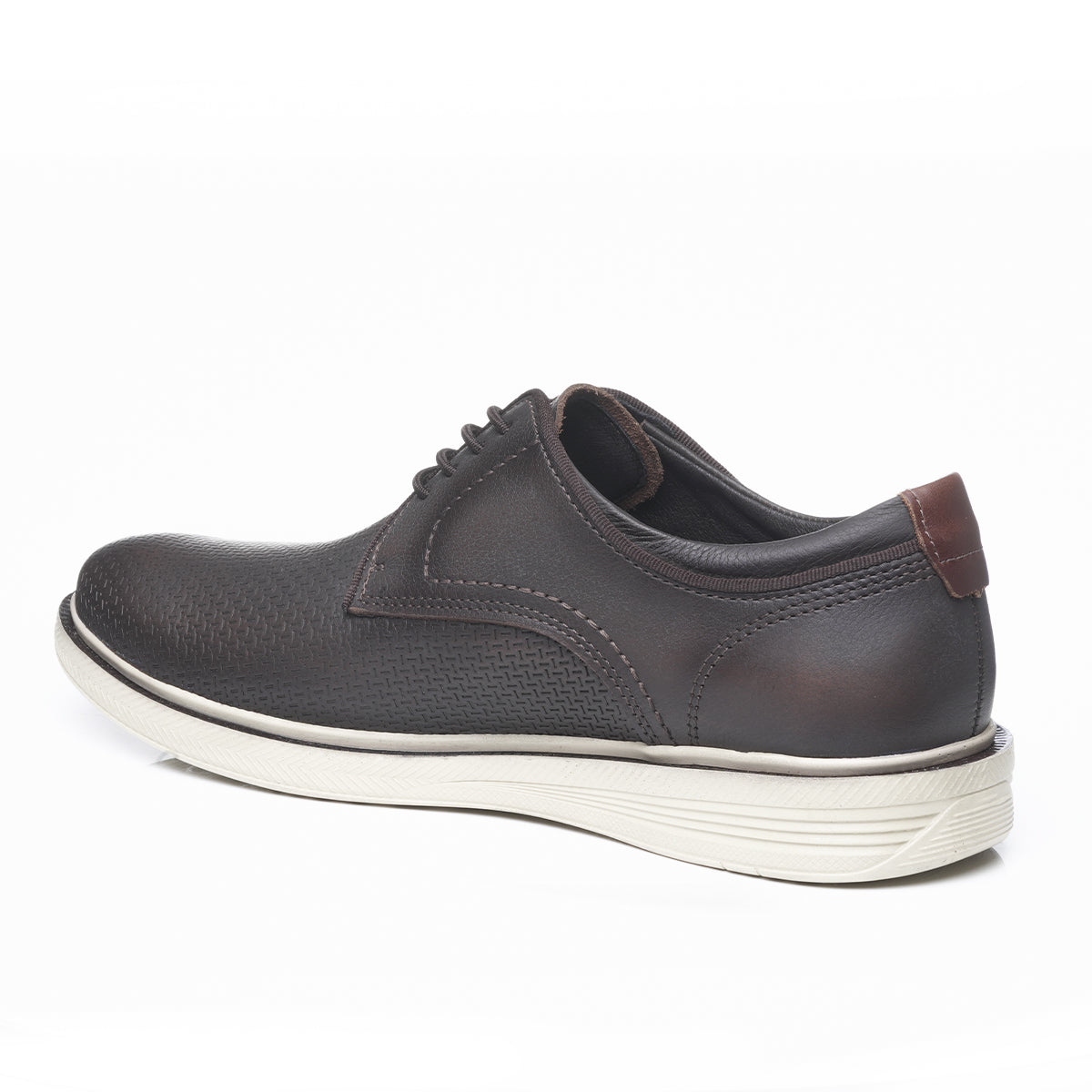 ZAPATO HOMBRE PEGADA CUERO COFFE/CONHAQUE 126113-05