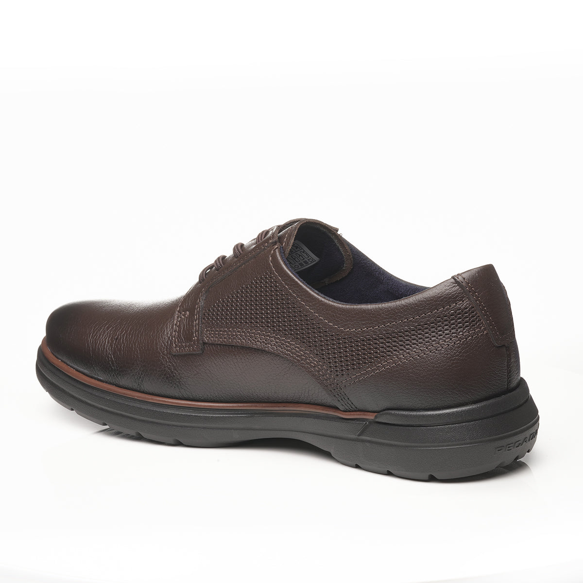 ZAPATO HOMBRE PEGADA CUERO CRAVO/CONHAQUE 126603-04