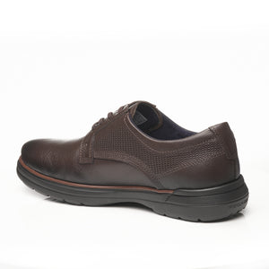 ZAPATO HOMBRE PEGADA CUERO CRAVO/CONHAQUE 126603-04