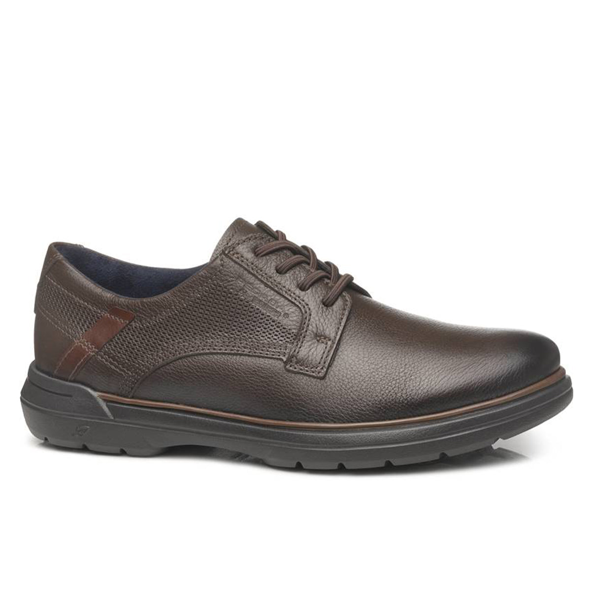 ZAPATO HOMBRE PEGADA CUERO CRAVO/CONHAQUE 126603-04